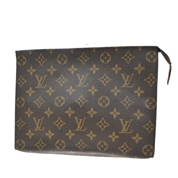 LOUIS VUITTON Poche Toilette 26 Clutch Hand Bag Monogram Leather M47542 01EF413 - Picture 1 of 16